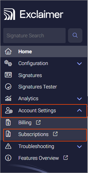 How To Locate Your Subscription ID In The Exclaimer Portal – Exclaimer ...